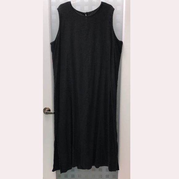 🎉2HP🎉 STUDIO EASE Linen A-Line Sleeveless Maxi Dress + Jacket Set, Vintage 24W - Picture 8 of 16